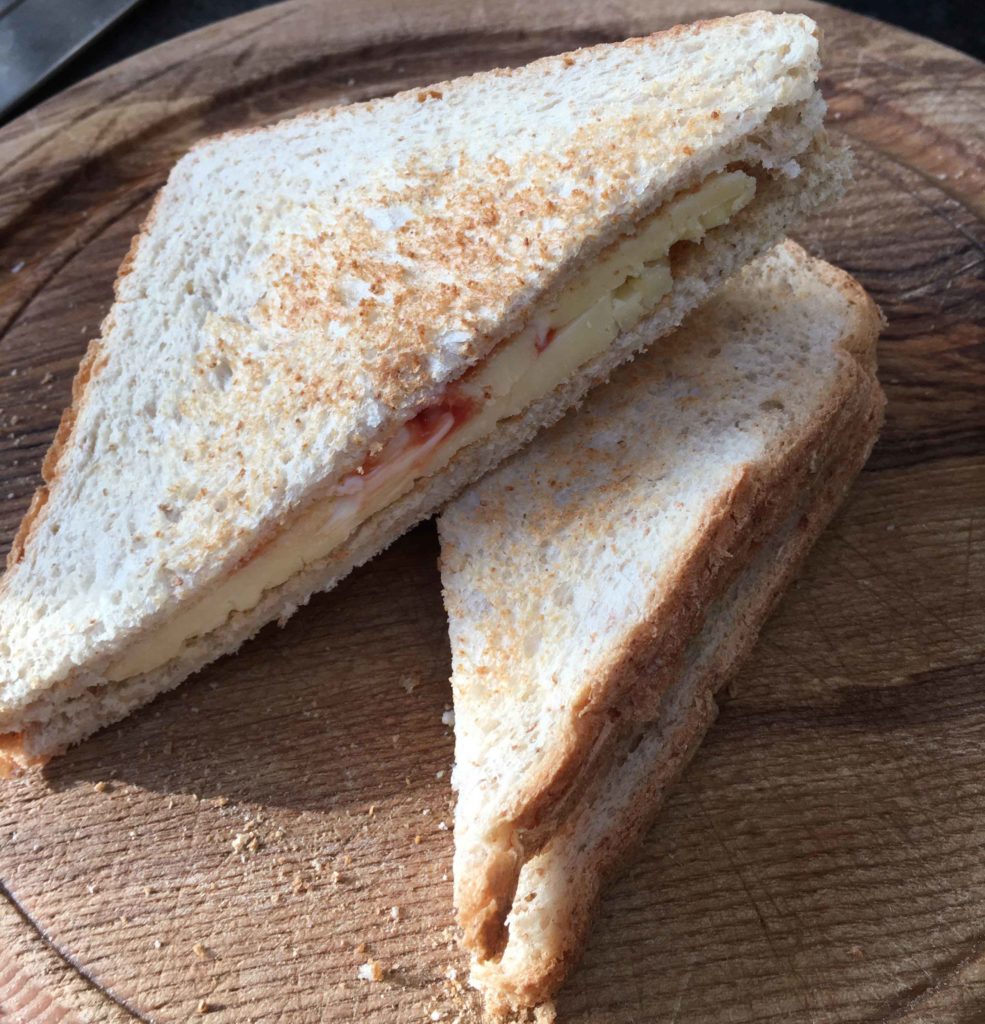 Cheese-ketchup-mayo-toastie