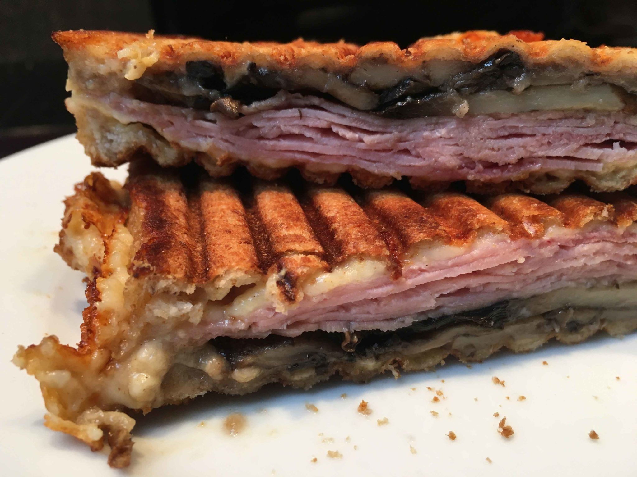 Ham, Cheese and Mushroom Toastie Recipe Toastie Recipes