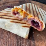 Ham, Cheese, Pickled Red Cabbage and Sweetcorn Toasted Wrap